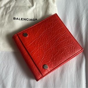 BALENCIAGA Arena Bifold Wallet | Red